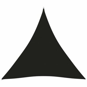 Stínící plachta trojúhelníková 4x4x4 m oxfordská látka Dekorhome Černá,Stínící plachta trojúhelníková 4x4x4 m oxfordská látka Dekorhome Černá