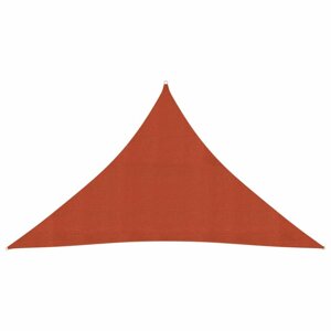 Stínící plachta trojúhelníková HDPE 2,5 x 2,5 x 3,5 m Dekorhome Cihlová,Stínící plachta trojúhelníková HDPE 2,5 x 2,5 x 3,5 m Dekorhome Cihlová