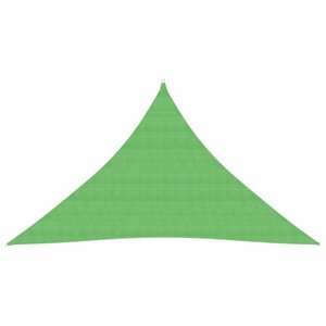 Stínící plachta trojúhelníková HDPE 2,5 x 2,5 x 3,5 m Dekorhome Světle zelená,Stínící plachta trojúhelníková HDPE 2,5 x 2,5 x 3,5 m Dekorhome Světle z
