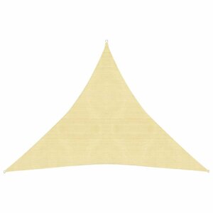 Stínící plachta trojúhelníková HDPE 3 x 3 x 3 m Dekorhome Béžová,Stínící plachta trojúhelníková HDPE 3 x 3 x 3 m Dekorhome Béžová