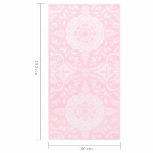 Venkovní koberec růžová PP Dekorhome 80x150 cm,Venkovní koberec růžová PP Dekorhome 80x150 cm
