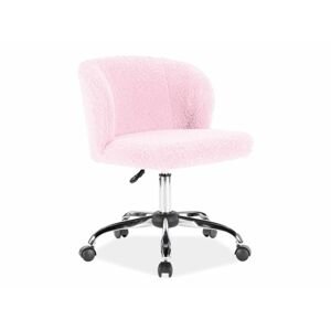 Kancelářská židle DOLLY Světle růžová,Kancelářská židle DOLLY Světle růžová