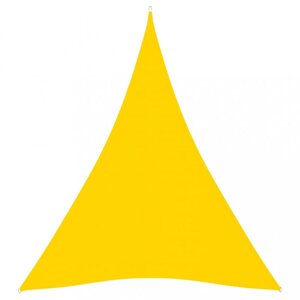 Stínící plachta trojúhelníková 3 x 4 x 4 m oxfordská látka Dekorhome Žlutá,Stínící plachta trojúhelníková 3 x 4 x 4 m oxfordská látka Dekorhome Žlutá