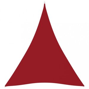 Stínící plachta trojúhelníková 3 x 4 x 4 m oxfordská látka Dekorhome Červená,Stínící plachta trojúhelníková 3 x 4 x 4 m oxfordská látka Dekorhome Červ