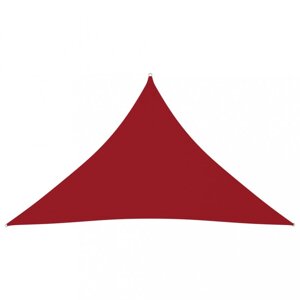 Stínící plachta trojúhelníková 3,5 x 3,5 x 4,9 m oxfordská látka Dekorhome Červená,Stínící plachta trojúhelníková 3,5 x 3,5 x 4,9 m oxfordská látka De