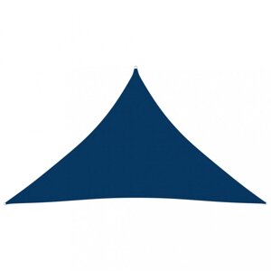 Stínící plachta trojúhelníková 3,5 x 3,5 x 4,9 m oxfordská látka Dekorhome Modrá,Stínící plachta trojúhelníková 3,5 x 3,5 x 4,9 m oxfordská látka Deko