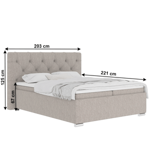 Boxspringová postel MORINA 180 x 200 cm,Boxspringová postel MORINA 180 x 200 cm