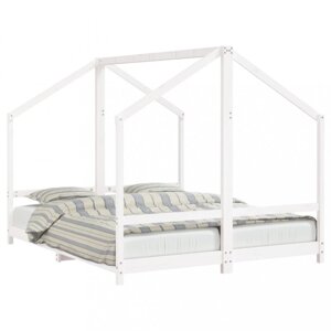 Dvojitá dětská domečková postel Dekorhome 80 x 200 cm,Dvojitá dětská domečková postel Dekorhome 80 x 200 cm