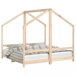 Dvojitá dětská domečková postel Dekorhome 80 x 160 cm,Dvojitá dětská domečková postel Dekorhome 80 x 160 cm