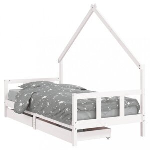 Dětská domečková postel se šuplíky Dekorhome 90 x 190 cm,Dětská domečková postel se šuplíky Dekorhome 90 x 190 cm