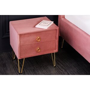 Noční stolek IMAS Dekorhome Růžová,Noční stolek IMAS Dekorhome Růžová