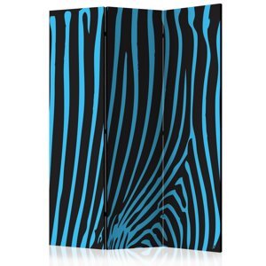 Paraván Zebra pattern (turquoise) Dekorhome 135x172 cm (3-dílný),Paraván Zebra pattern (turquoise) Dekorhome 135x172 cm (3-dílný)