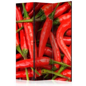 Paraván Chili pepper - background Dekorhome 135x172 cm (3-dílný),Paraván Chili pepper - background Dekorhome 135x172 cm (3-dílný)