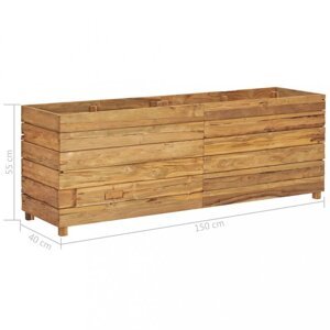 Zahradní truhlík teakové dřevo Dekorhome 150x40x55 cm,Zahradní truhlík teakové dřevo Dekorhome 150x40x55 cm