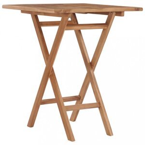 Skládací zahradní stolek 60x60 cm teakové dřevo Dekorhome,Skládací zahradní stolek 60x60 cm teakové dřevo Dekorhome