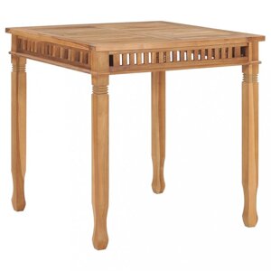 Zahradní jídelní stůl 80x 80 cm teakové dřevo Dekorhome,Zahradní jídelní stůl 80x 80 cm teakové dřevo Dekorhome