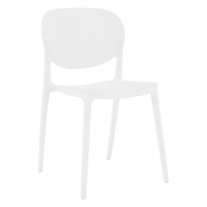 Plastová židle FEDRA stohovatelná Bílá,Plastová židle FEDRA stohovatelná Bílá