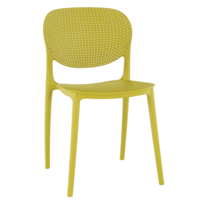 Plastová židle FEDRA stohovatelná Žlutá,Plastová židle FEDRA stohovatelná Žlutá