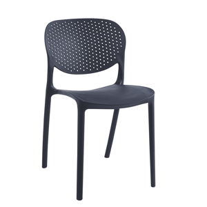 Plastová židle FEDRA stohovatelná Černá,Plastová židle FEDRA stohovatelná Černá