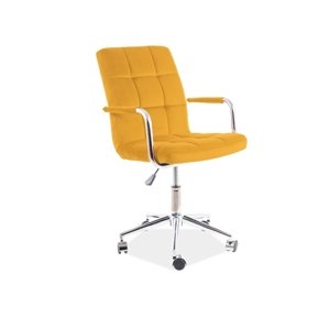 Kancelářská židle Q-022 Hořčicová,Kancelářská židle Q-022 Hořčicová