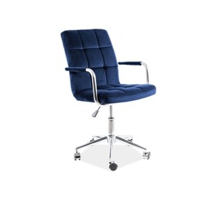 Kancelářská židle Q-022 Modrá,Kancelářská židle Q-022 Modrá
