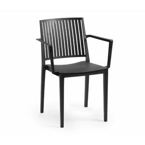 Jídelní židle BARS ARMCHAIR Černá,Jídelní židle BARS ARMCHAIR Černá