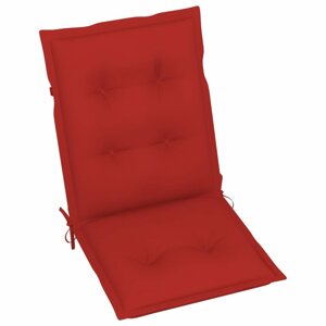 Podušky na zahradní židle 2 ks Dekorhome Červená,Podušky na zahradní židle 2 ks Dekorhome Červená