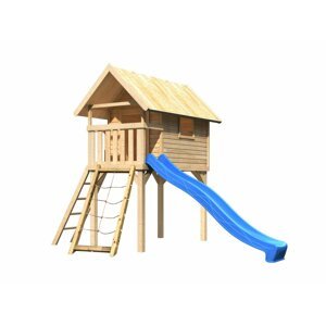 Dětská hrací věž se skluzavkou Dekorhome Modrá,Dětská hrací věž se skluzavkou Dekorhome Modrá