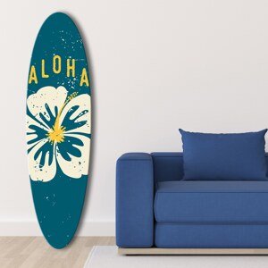Dekorace surfové prkno  Aloha modré