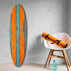 Dekorace surfové prkno tyrkysové, oranžové