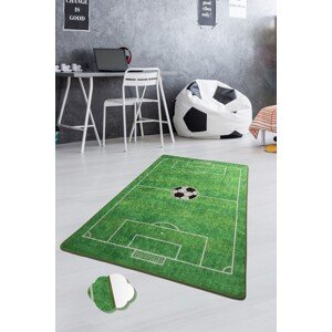 Dětský koberec(100 x 160 cm) FOOTBALL zelený