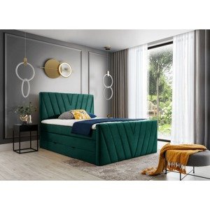 Čalouněná postel CANDICE Boxsprings 160 x 200 cm Nube 35