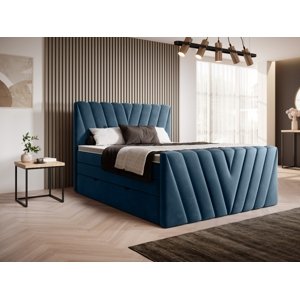 Čalouněná postel CANDICE Boxsprings 160 x 200 cm Lukso 40