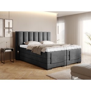 Čalouněná postel VEROS Boxsprings 160 x 200 cm Loco 06