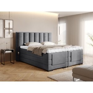Čalouněná postel VEROS Boxsprings 160 x 200 cm Sola 06