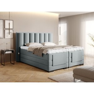 Čalouněná postel VEROS Boxsprings 160 x 200 cm Savoi 100