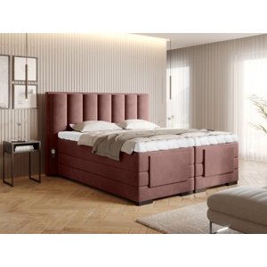 Čalouněná postel VEROS Boxsprings 140 x 200 cm Lukso 24