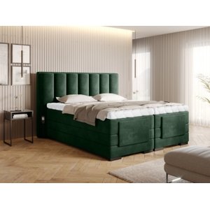 Čalouněná postel VEROS Boxsprings 140 x 200 cm Loco 35