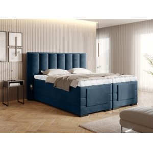 Čalouněná postel VEROS Boxsprings 140 x 200 cm Lukso 40