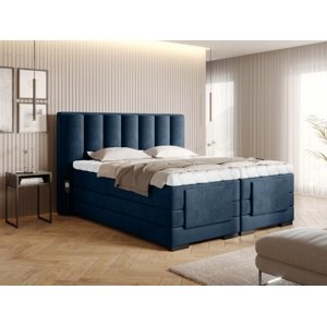 Čalouněná postel VEROS Boxsprings 140 x 200 cm Nube 40