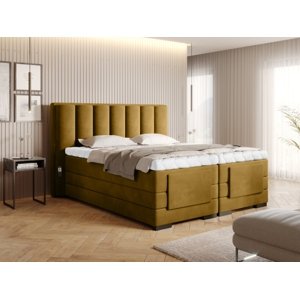 Čalouněná postel VEROS Boxsprings 140 x 200 cm Loco 45
