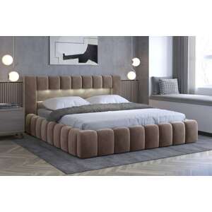 Čalouněná postel LAMICA 160 cm kovový rošt Monolith 09