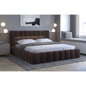Čalouněná postel LAMICA 140 cm dřevěný rošt Monolith 29