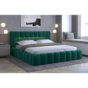 Čalouněná postel LAMICA 140 cm dřevěný rošt Monolith 37