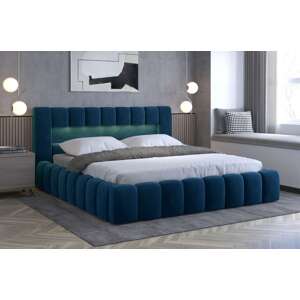 Čalouněná postel LAMICA 140 cm dřevěný rošt Monolith 77