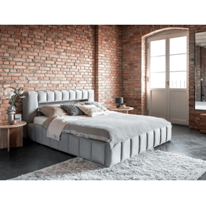 Čalouněná postel LAMICA 140 cm dřevěný rošt Monolith 84