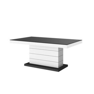 Konferenční stolek MATERA LUX MAT Černo/bílá