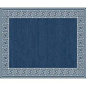 Venkovní vzorovaný koberec PANAMA 3153 modrá 120x170 cm, 160x230 cm Mybesthome Rozměr: 160x230 cm