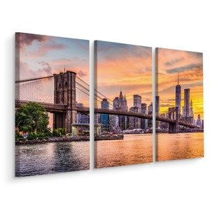 Vícedílné plátno New York City Panoramatická Krajina Varianta: 100x150