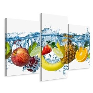 MyBestHome BOX Vícedílné plátno Čerstvé Ovoce Ve Vodě Varianta: 40x60